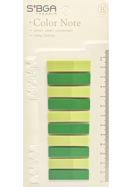 Şeffaf Renkli Postit Post-It Post It. Kitap Ayracı Ayraç Postit Sticker Not Kağıdı 200 Yaprak