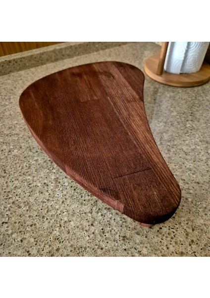 Kavisli Sunum Tahtası - 33 x 24 cm - Koyu Kahverengi fiyatları