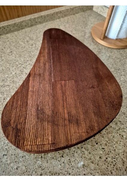 Kavisli Sunum Tahtası - 33 x 24 cm - Koyu Kahverengi fırsatları