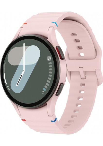 Huawei Watch Gt Gt2 Gt3 Gt4 42MM/HONOR Magic 2 20MM Kordon Dekoratif Örgü Çizgili Spor Silikon Kayış