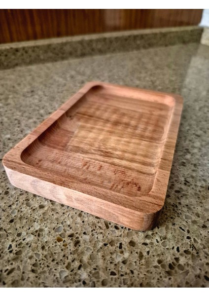 Dikdörtgen Sunum/çerez Tahtası - 16,4 x 11 cm - Kayın Ağacı
