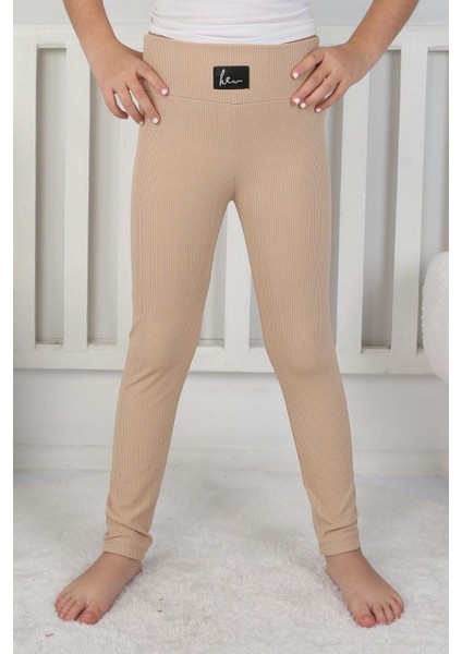 Basic Kız Çocuk Fitilli Tayt - 8001SB