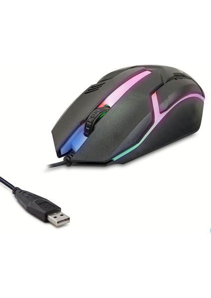 Kırmızı Kum Desen Mouse Pad - LED Işıklı 3D Gaming Tip Kablolu Mouse Bilgisayar Faresi Notebook Pc Uyumlu Oyuncu Mause fırsatları