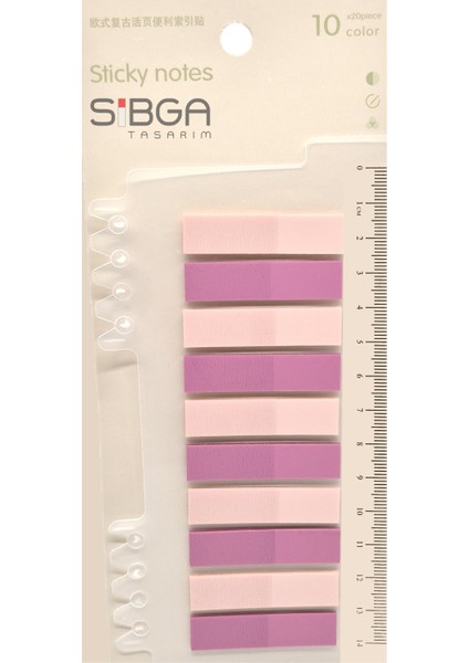 Şeffaf Renkli Postit Post-It Post It. Kitap Ayracı Ayraç Postit Sticker Not Kağıdı 200 Yaprak