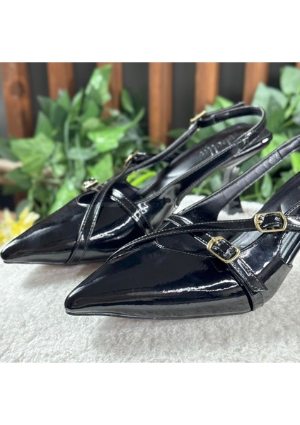 RUGAN SİVRİ BURUN KEMERLİ TOPUKLU AYAKKABI M1100 fiyatları