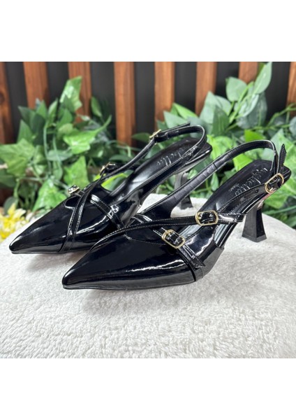 RUGAN SİVRİ BURUN KEMERLİ TOPUKLU AYAKKABI M1100 modelleri