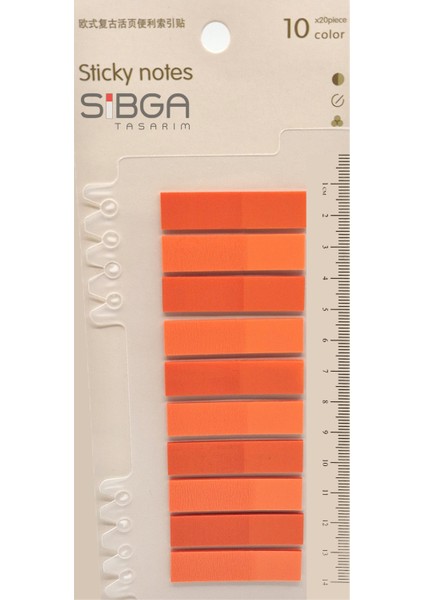 Şeffaf Renkli Postit Post-It Post It. Kitap Ayracı Ayraç Postit Sticker Not Kağıdı 200 Yaprak