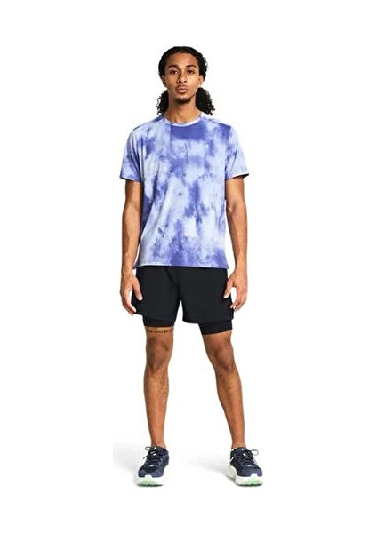 Ua Launch 5'' 2-In-1 Shorts Erkek Koşu Şortu 1382640-001 Siyah