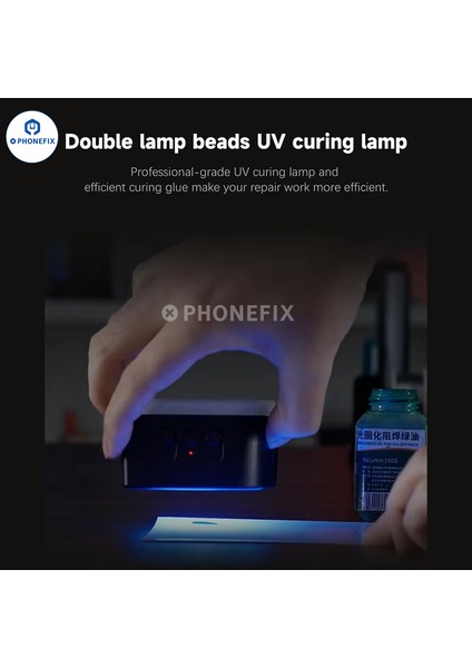 TBK-F001 Uv Kürleme Aydınlatma Lambası ile Soğutma Fanı ve Duman Emici modelleri