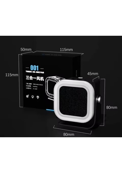 TBK-F001 Uv Kürleme Aydınlatma Lambası ile Soğutma Fanı ve Duman Emici