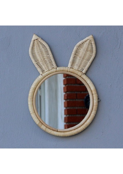 Mylamp Rattan Tavşan 26X40 cm Ayna