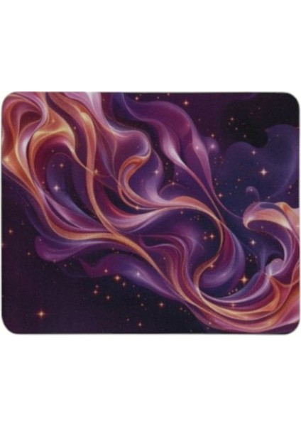Gece Desenli Mouse Pad + Kablosuz Wireless Mouse Bilgisayar Faresi Notebook Pc Windows Uyumlu Mause