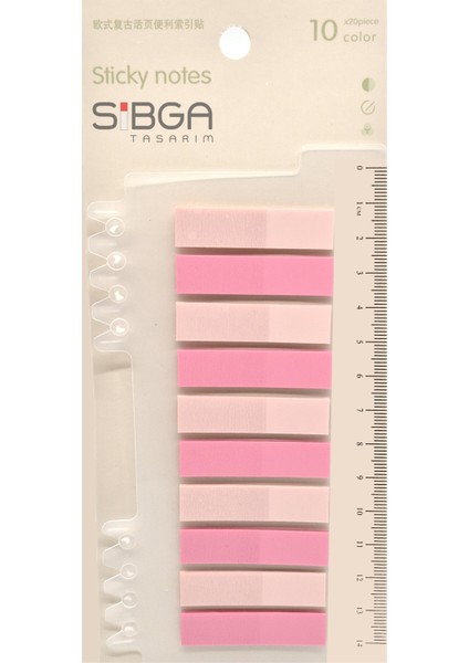 Şeffaf Renkli Postit Post-It Post It. Kitap Ayracı Ayraç Postit Sticker Not Kağıdı 200 Yaprak