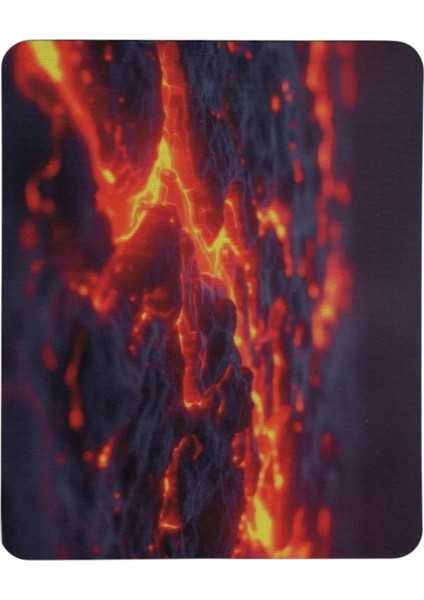 Magma Desenli Mouse Pad+ Kablolu Mouse Bilgisayar Faresi Notebook Pc Windows Xp 7 10 11 Uyumlu Mause modelleri