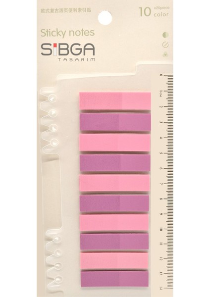 Şeffaf Renkli Postit Post-It Post It. Kitap Ayracı Ayraç Postit Sticker Not Kağıdı 200 Yaprak