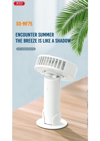 MF75 Pilli Masaüstü Mini Fan