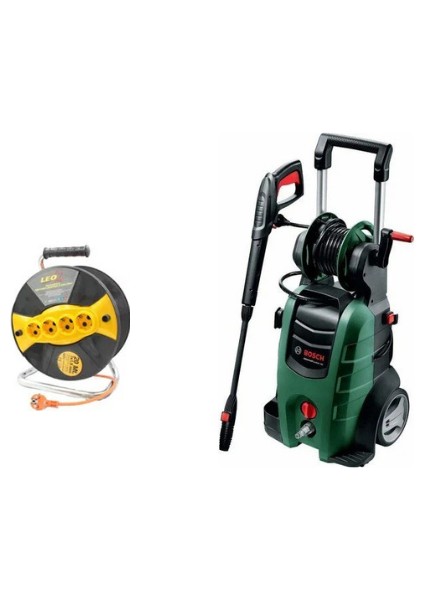 Advanced Aquatak 140 Yüksek Basınçlı Yıkama Makinası+ Leo 3x1,5 20 mt Seyyar