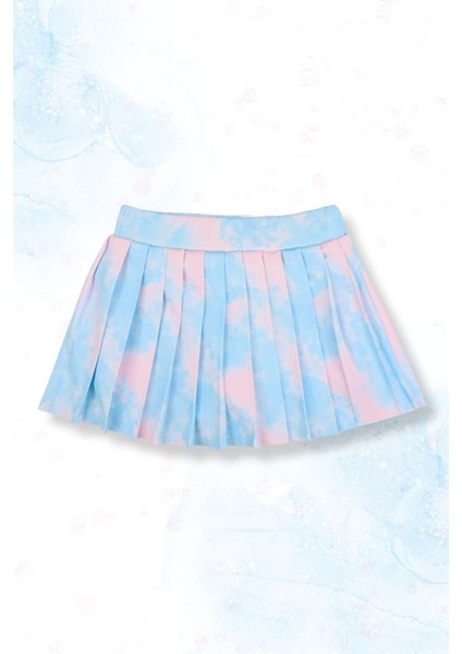 Kız Çocuk Kabartmalı Şort Etekli Crop Sporcu Mayo Takım modelleri