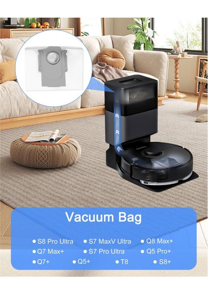 S8+/ S8 Pro Ultra/ S7 Maxv + / Max+/ Q8 Q5 Pro+/t8 Elektrikli Süpürge Için Toz Torbaları (Yurt Dışından) indirimleri
