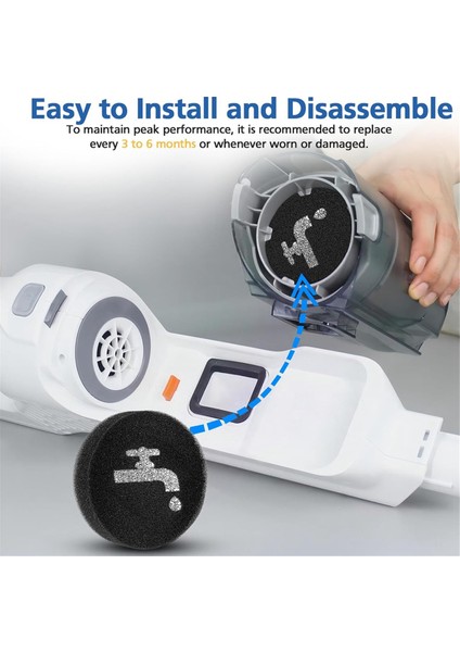 Powerserıes+ 16V / 20V Kablosuz Dikey Süpürge Modelleri BHFEA420J Için Uyumlu Filtre Değişimi (Yurt Dışından) fiyatları