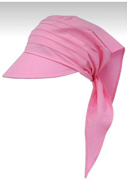 Kadın Yazlık %100 Pamuk Geniş Siperlikli Yazlık Şapka Safari Bağlamalı Siperli Bandana Vizör fiyatları