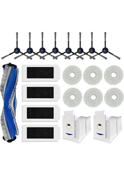 Debot T30 Pro Omni, Omnı, M12 Pro+ Parçaları Ana Yan Fırça Hepa Filtre Paspas Bezi Toz Torbaları (Yurt Dışından)