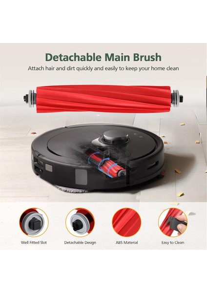 Robot Süpürge Ana Yan Fırça Hepa Filtreler Paspas Bezi Toz Torbaları Yedek Parçaları (Yurt Dışından) fırsatları