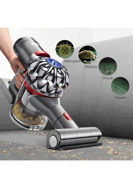 V7 V8 V10 V11 V15 Kablosuz Elektrikli Süpürgeler Için Mini Türbin Nozul Fırça Başlığı Yedek Parçaları (Yurt Dışından) fiyatları