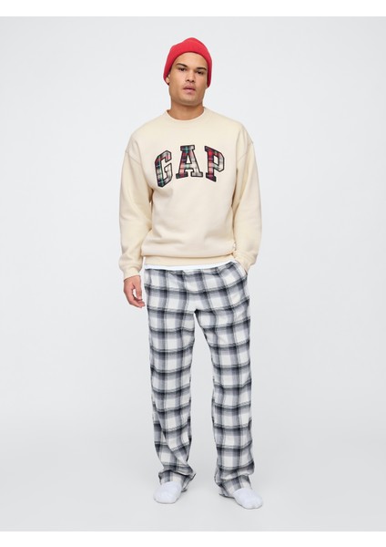 Erkek Kırık Beyaz Gap Logo Relaxed Fleece Sweatshirt modelleri
