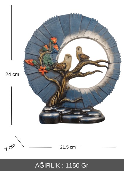 Bilgelik Halkası – Baykuş Temalı Dekoratif Lüks Obje (24 Cm) | Ev, Ofis ve Salon Aksesuarı modelleri