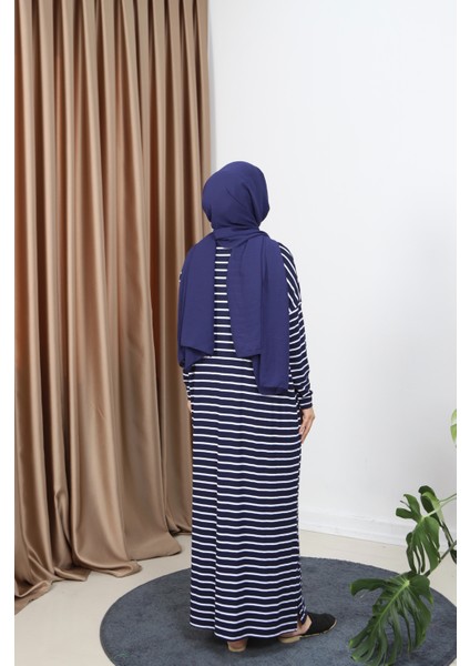 Çizgili Penye Elbise indirimleri