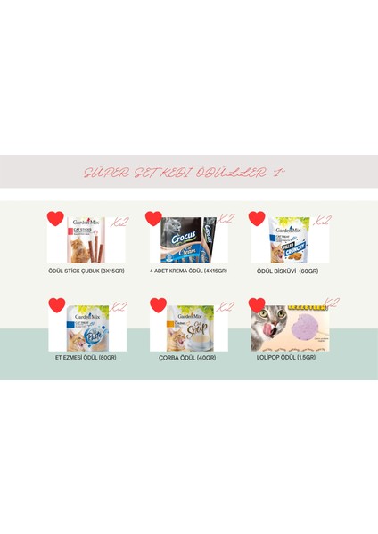 Süper Kedi Ödül Set 1