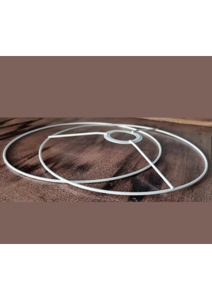 Abajur Başlığı Yapım Tel Seti | 2’li 30 cm Çap | Beyaz | Abajur Başlığı Teli & Makrome Abajur Şapka Yapımı | E27 Uyumlu fırsatları