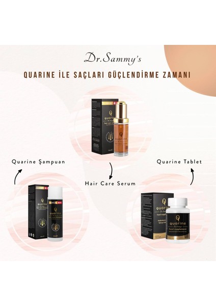 Quarine Premium Şampuan (2 Aylık) Dökülmelere Karşı %100 Saf ve Doğal Bitkisel Kök Hücre Ekstratları,Vitamin ve Mineral İçeren Onarıcı Saç Şampuanı 250ML indirimleri