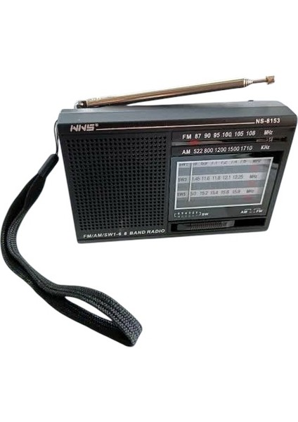 NS-8153 Taşınabilir Pilli Cep Radyosu Deprem Çantası Radyosu Am Fm Sw-1-6 8 Bandlı Mini Radyo modelleri