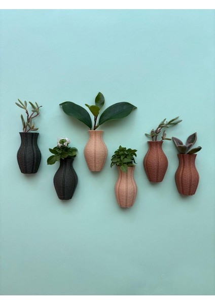 Fuzzy Mini Saksı Magnetli Set (6 Adet)
