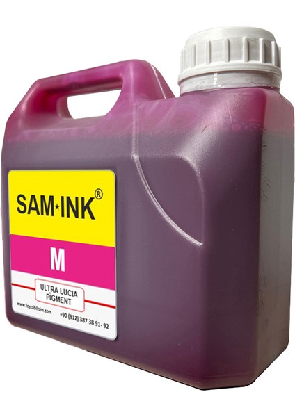 FEYİNK® Samink Canon Lucia Pro Serisi Plotter Pigment Kartuş Dolum Mürekkebi M (MAGENTA)-1000ML-