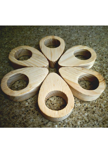 Yumurtalık - Yumurta Sunum Tahtası – 6 Adet – Açık Renk - 21 cm indirimleri