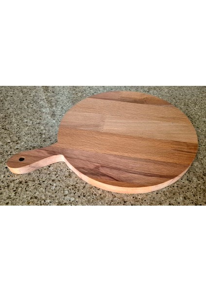 Yuvarlak Sunum Tahtası - 19 x 26 cm - Kayın Ağacı fiyatları