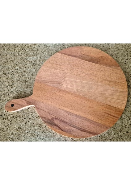Yuvarlak Sunum Tahtası - 19 x 26 cm - Kayın Ağacı modelleri