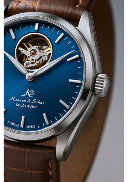 Solothurn Otomatik Mekanik Özel Üretim Erkek Kol Saati