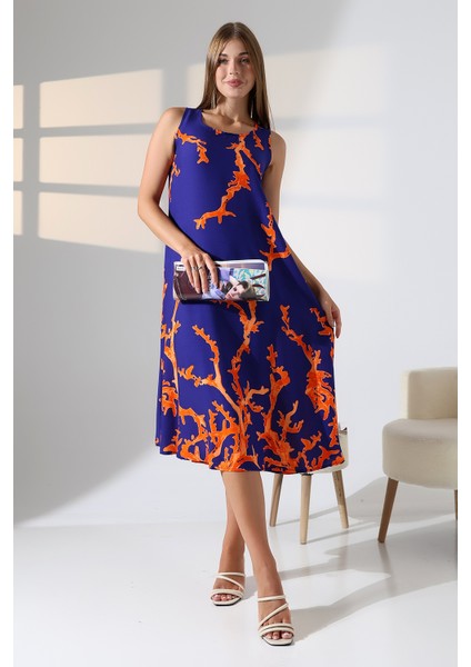 Yazlık Askılı Viskon Elbise 2691