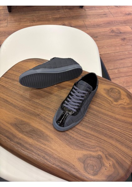 4253 Füme Paraşüt Hakiki Deri Erkek Sneakers - Erkek Spor Ayakkabı indirimleri
