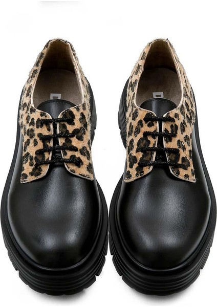 Kadın Vegan Deri Siyah Günlük Ayakkabı - Black Leo Tasarım fiyatları