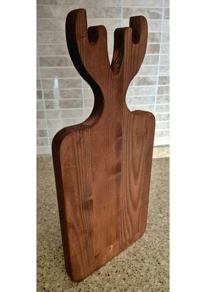 Geyik Kesme/sunum Tahtası - 16 x 34 cm - Koyu Kahverengi fiyatları