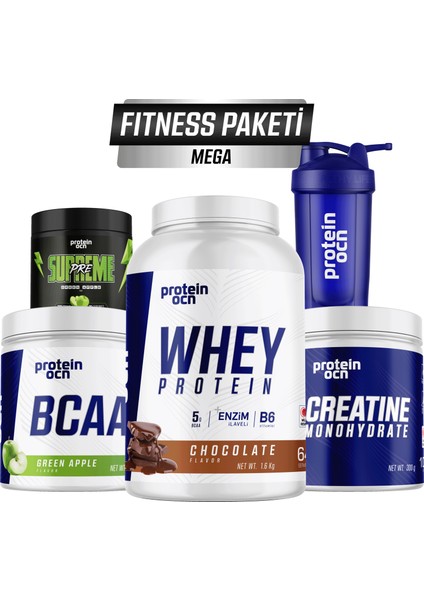 Fıtness Paketi Mega - Çikolata Yeşil Elma