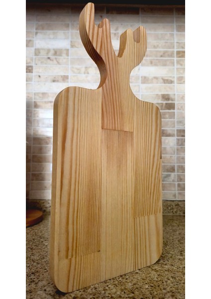 Geyik Kesme/sunum Tahtası - 16 x 34 cm - Açık Kahverengi fiyatları