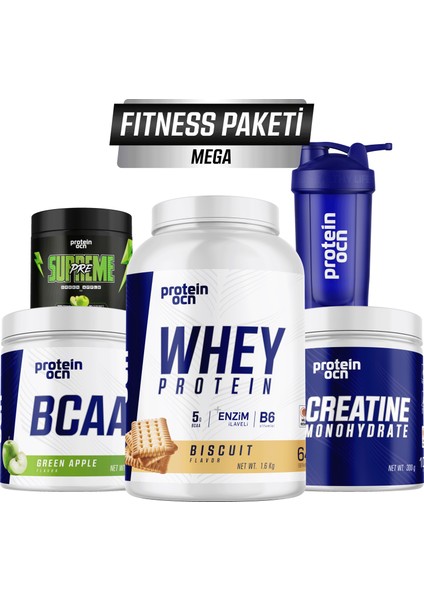 Fıtness Paketi Mega - Bisküvi Yeşil Elma