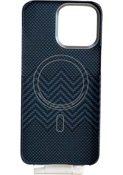Kevlar Fiber Magnetik 15 Pro Max Magsafe Uyumlu Kılıf modelleri