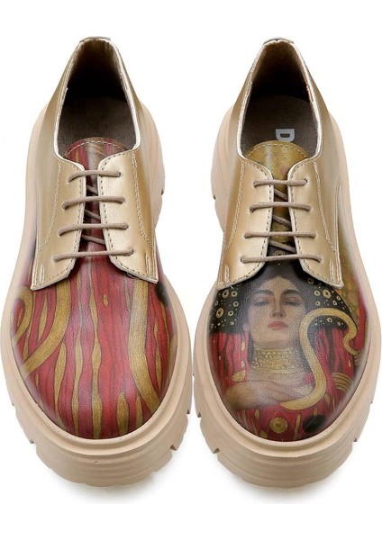 Kadın Vegan Deri Krem Günlük Ayakkabı - Shine Tasarım fiyatları